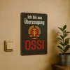 Blechschild AstraDesign 20x30 cm „Aus Überzeugung Ossi“ – Produktbild-Vorschau 2