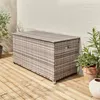 sweeek - Gartenkiste aus Polyrattan 162x82cm - Grautöne Produktbild-Vorschau 5