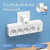 4-fach EU Steckdosenadapter mit USB und USB-C, Produktbild-Vorschau 1