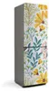 Blumenmuster mit Blättern – Kühlschrank Aufkleber – Produktbild-Vorschau 1