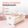 Kinderplay Holz-Puppenwiege GS2105 mit Bettwäsche – Produktbild-Vorschau 5