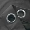 Tenda in velluto grigio spesso con occhielli e anelli, Anteprima dell’immagine prodotto 6