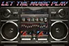 Ghettoblaster - Poster - 80s Boombox – Let the music play Produktbild-Vorschau 1