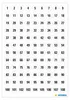 HERMA Zahlen  8 mm 1-540 Papier weiß schwarz 5 Bl.. Podgląd zdjęcia produktu 2