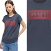 MUSTANG Damen, T-Shirt Alina C Logo Tee, XS, Blau, sport, Produktbild-Vorschau 1