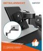 Ergonomische höhenverstellbare Monitor Wandhalterung bis 49 Produktbild-Vorschau 14