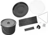 A collection of camping cooking equipment laid out on a white background. Produktbild-Vorschau