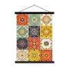 MuchoWow® Textilposter Vintage - Blumen - Muster - Weiß - Produktbild-Vorschau 1