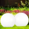 3er Set LED Solarleuchten, Außenlampe, Kugel, weiß silber Produktbild-Vorschau 6