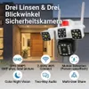 Überwachungskamera Aussen 3 Linsen WLAN, 3-Wege PTZ Kamera Produktbild-Vorschau 3