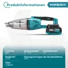 Kabelloser Akku Handstaubsauger 800W mit 12kPa Saugkraft Produktbild-Vorschau 10