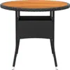 vidaXL set da pranzo da giardino 5 pezzi in polirattan nero Anteprima dell’immagine prodotto 6