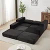 Modulares Cord-Schlafsofa 2-in-1, Corduroy Sofa mit Hocker Produktbild-Vorschau 10