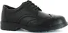 A black leather safety shoe with brogue detailing. Produktbild-Vorschau