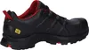 A side view of a black and red safety shoe. Produktbild-Vorschau