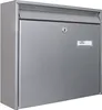 A silver mailbox is shown against a white background. Podgląd zdjęcia produktu