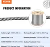VEVOR 3,2mm lano z nerezové oceli 316 lano z nerezové oceli Náhled obrázku produktu 7