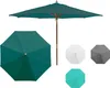 Sonnenschirm Holz 3m rund Garten knickbar UV-Schutz Produktbild-Vorschau 2