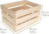 Creative Deco Holzkiste Natur | 40 x 30 x 23 cm | Deko Produktbild-Vorschau 3