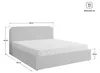 Masseno Polsterbett RENIVE K 200x200 cm, Polsterbett mit Produktbild-Vorschau 7