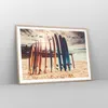 Gerahmtes Poster - Rahmen in heller Eiche - Surfen Strand Produktbild-Vorschau 8