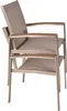 Two chairs are stacked on top of each other against a white background. Produktbild-Vorschau