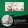 Küchenuhr Bürouhr Leinwand Uhr 60x30 Gemälde See Schiffe Produktbild-Vorschau 5
