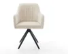 DELIFE Esszimmerstuhl Greg-Flex Cord Beige Kreuzgestell Produktbild-Vorschau 2