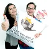 Mr. & Mrs. Panda 40x40 Kissen Rabe Sombrero - Weiß - Produktbild-Vorschau 5