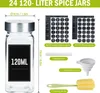 LZQ 24 pcs. Set de bocaux à épices de ménage, 120ml Voir les images du produit 2