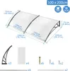 XMTECH Vordach Haustürvordach 200x100cm Pultbogenvordach Produktbild-Vorschau 2