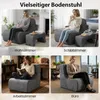 COSTWAY Bodenstuhl mit Abnehmbarer Kopfstütze, Bodensessel Produktbild-Vorschau 7