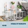 bremermann Lot de 4 tabourets à fleurs, présentoir à fleurs Voir les images du produit 8