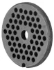 A close-up, isolated shot of a meat grinder plate. Náhled obrázku produktu