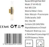 Glass & Brass - Single Tube Wall - kinkiet 45cm mosiądz Podgląd zdjęcia produktu 1