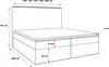 MR GROUP Boxspringbett mit Bettkasten LATINA 140x200 cm, H3 Produktbild-Vorschau 5