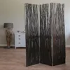Paravent Séparation de pièce 3 pièces Bois Cloison Marron Voir les images du produit 2