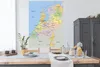MuchoWow® Poster Englische Karte - Niederlande - Farben Produktbild-Vorschau 3