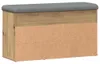 vidaXL Lavica na topánky Artisan dub 82x32x45,5 cm Materiál Náhľad obrázku produktu 6