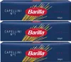 Three boxes of Barilla Capellini pasta stacked vertically. Anteprima dell’immagine prodotto