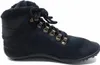 A black winter boot with fur lining and laces, shown from the side against a white background. Náhled obrázku produktu