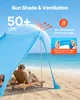 Tente de plage VEVOR avec protection solaire (UPF 50+) Voir les images du produit 3