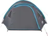 vidaXL Kuppel-Campingzelt 4 Personen Blau Wasserdicht Produktbild-Vorschau 6