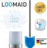 WC-Bürstengarnitur Loomaid edelstahl/blau mit Silikonkopf Produktbild-Vorschau 2