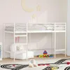 vidaXL Łóżko piętrowe dla dzieci, białe, 90 x 190 cm, Podgląd zdjęcia produktu 2