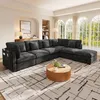 Merax 6-Sitzer XXL L Form Ecksofa, Modulsofa mit Produktbild-Vorschau 3