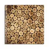 DEQORI Glasbild Echtglas 30x30 cm 'Harmonisches Holzmeer' Produktbild-Vorschau 2