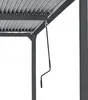 A close-up view of the underside of a pergola roof with a crank mechanism. Podgląd zdjęcia produktu