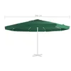 vidaXL Copertura di ricambio per ombrellone verde 515 cm Anteprima dell’immagine prodotto 6