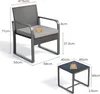 Bealife Gartenmöbel-Sets Balkonset,Gartentisch- und Produktbild-Vorschau 6